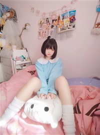 Kagura - No.63 light blue white socks(37)